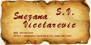 Snežana Vicelarević vizit kartica